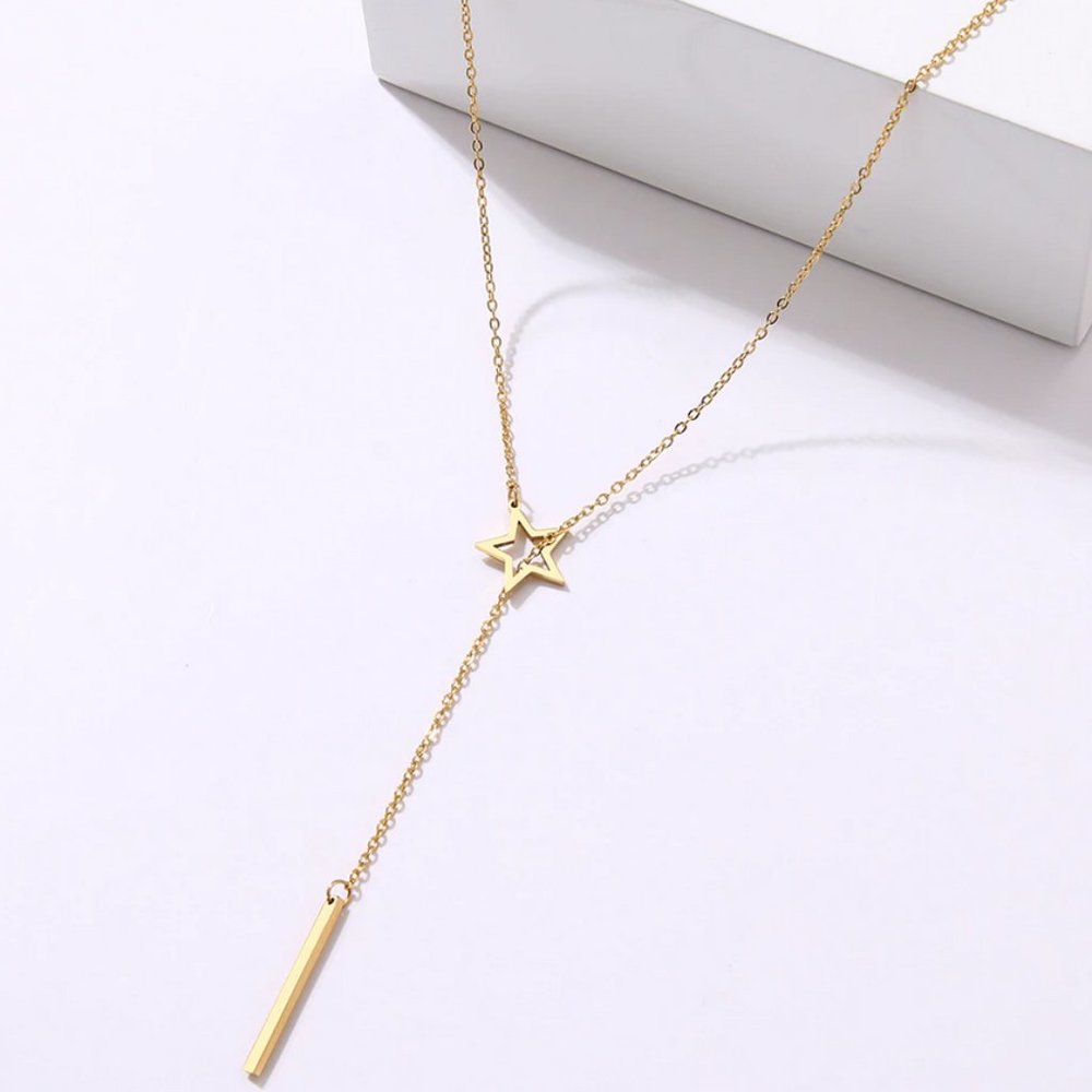 Dainty Link Star Shape Necklace